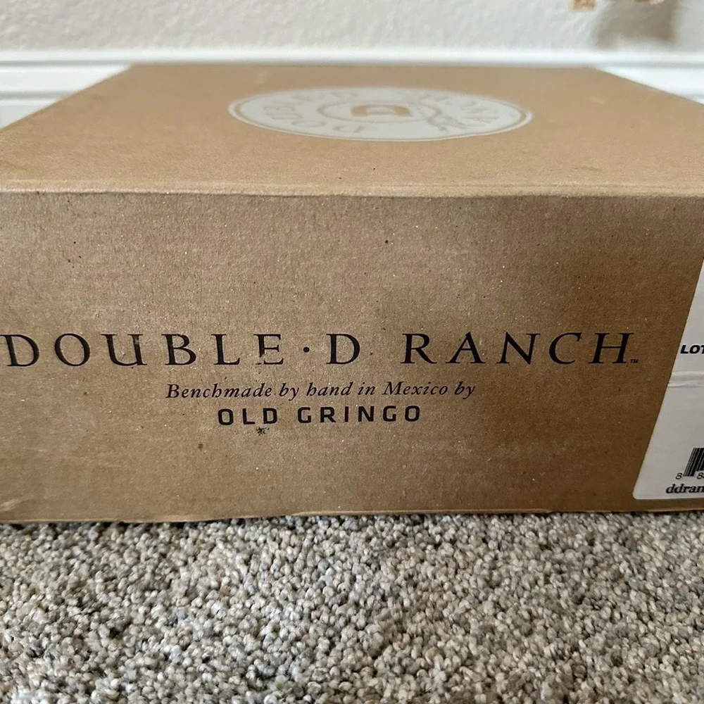 Double D ranch x Old Gringo Black and turquoise fringe cowboy boots - Picture 4 of 12